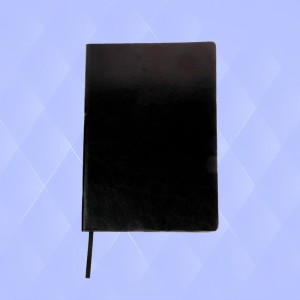 BG112 - Caderno A5 pautado, flexível e capa em PU - Azul, Vermelho, Preto, Dourado-BG112