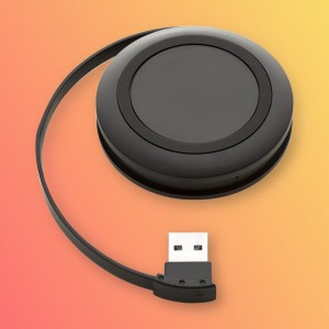 BG063 - HUB e Base de Recarga Wireless na cor Branca-BG063
