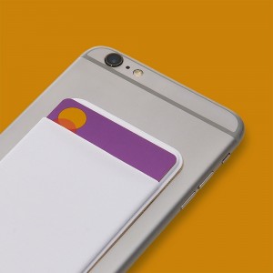 BG044 - Porta Cartão para Celular de Lycra - Branco, Cinza, Vermelho, Preto e Lilás -BG044